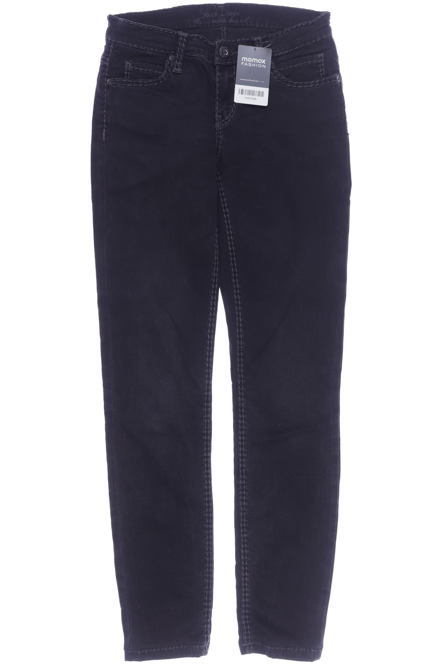 SOCCX Damen Jeans, schwarz von SOCCX