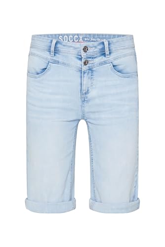 SOCCX Damen Jeans Bermuda HA:NNI Regular Fit Beach Blue 31 SOCCX Damen Jeans Bermuda HA:NNI Regular Fit Beach Blue 31 von SOCCX