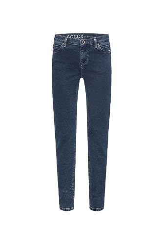 SOCCX Damen Jeans HE:DI aus Jogg-Denim Blue Black Jogg 33 30 von SOCCX