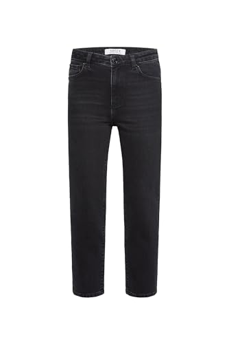 SOCCX Damen Jeans LE:A Mom Fit Breezy Black 30 von SOCCX