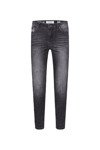 SOCCX Damen Jeans MI:RA Slim Fit Black Vintage 33 von SOCCX