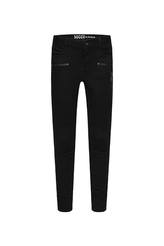 SOCCX Damen Jeans MI:RA mit Zipper-Details Black Used 34 von SOCCX