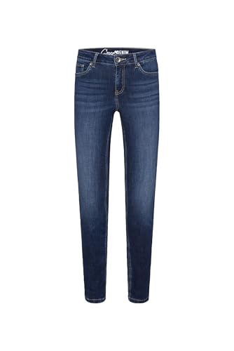 SOCCX Damen Jeans PU:SH Slim Fit Deep Blue 33 28 von SOCCX