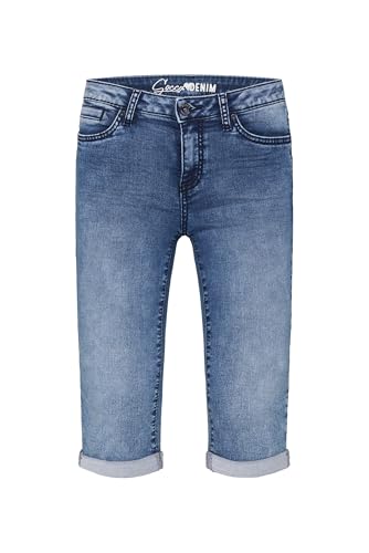 SOCCX Damen Jeans Shorts RO:My Regular Fit Mid Blue Jogg, 31 von SOCCX