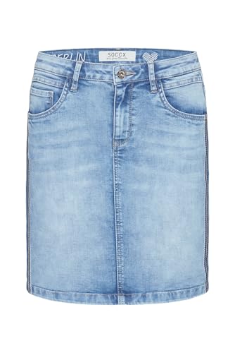 SOCCX Damen Jeansrock AN:NE Sky Blue XXL SOCCX Damen Jeansrock AN:NE Sky Blue XXL von SOCCX