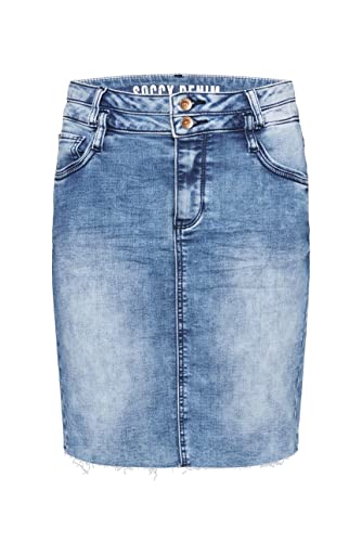 SOCCX Damen Jeansrock SO:FIA aus Sweatmaterial Random Used XXL von SOCCX