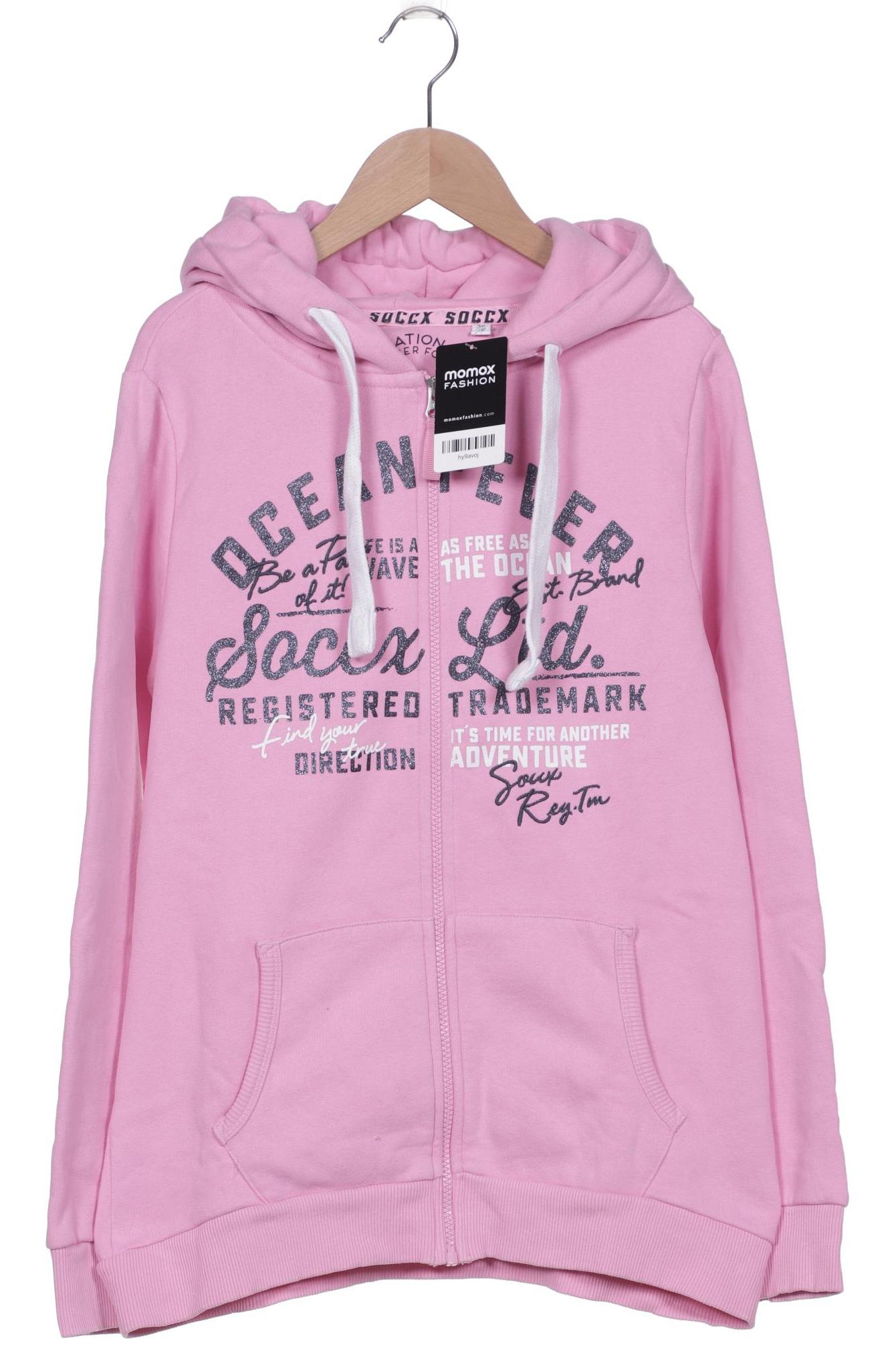 SOCCX Damen Kapuzenpullover, pink von SOCCX