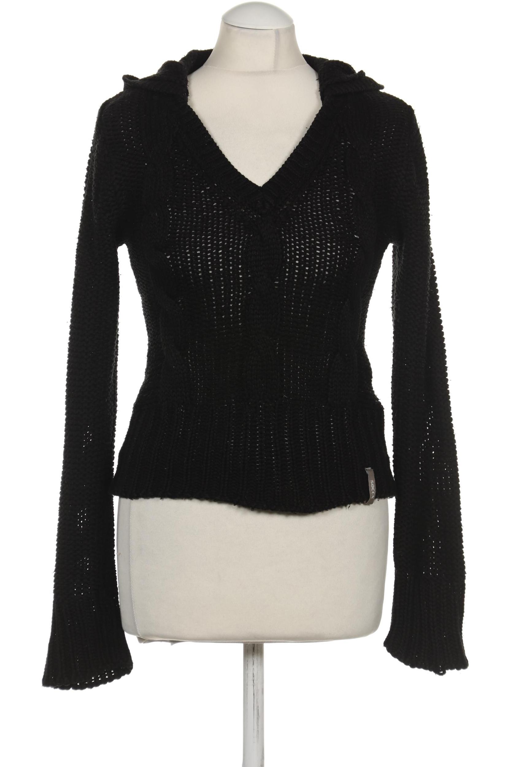 SOCCX Damen Kapuzenpullover, schwarz von SOCCX