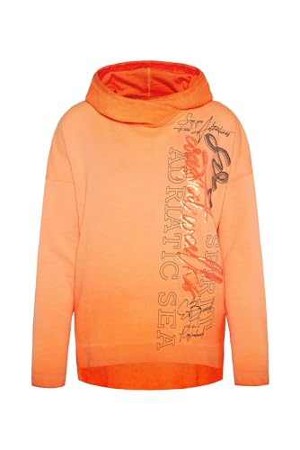 SOCCX Damen Kapuzensweatshirt mit Pailletten-Artwork Apricot Blush XL von SOCCX