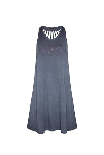 SOCCX Damen Kurzes Sommerkleid mit Rücken-Detail Deep Sea, XXXL SOCCX Damen Kurzes Sommerkleid mit Rücken-Detail Deep Sea, XXXL von SOCCX