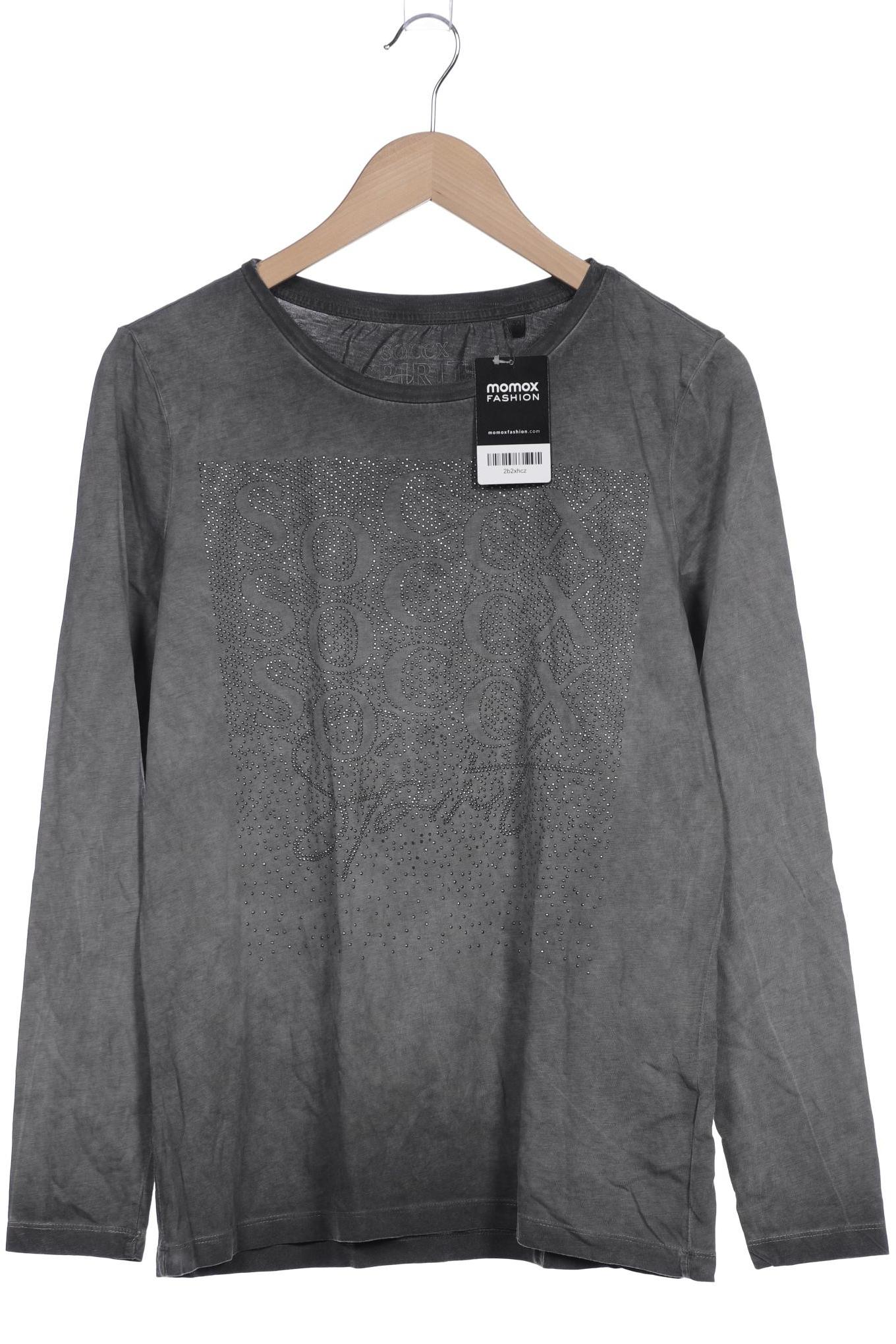 SOCCX Damen Langarmshirt, grau von SOCCX