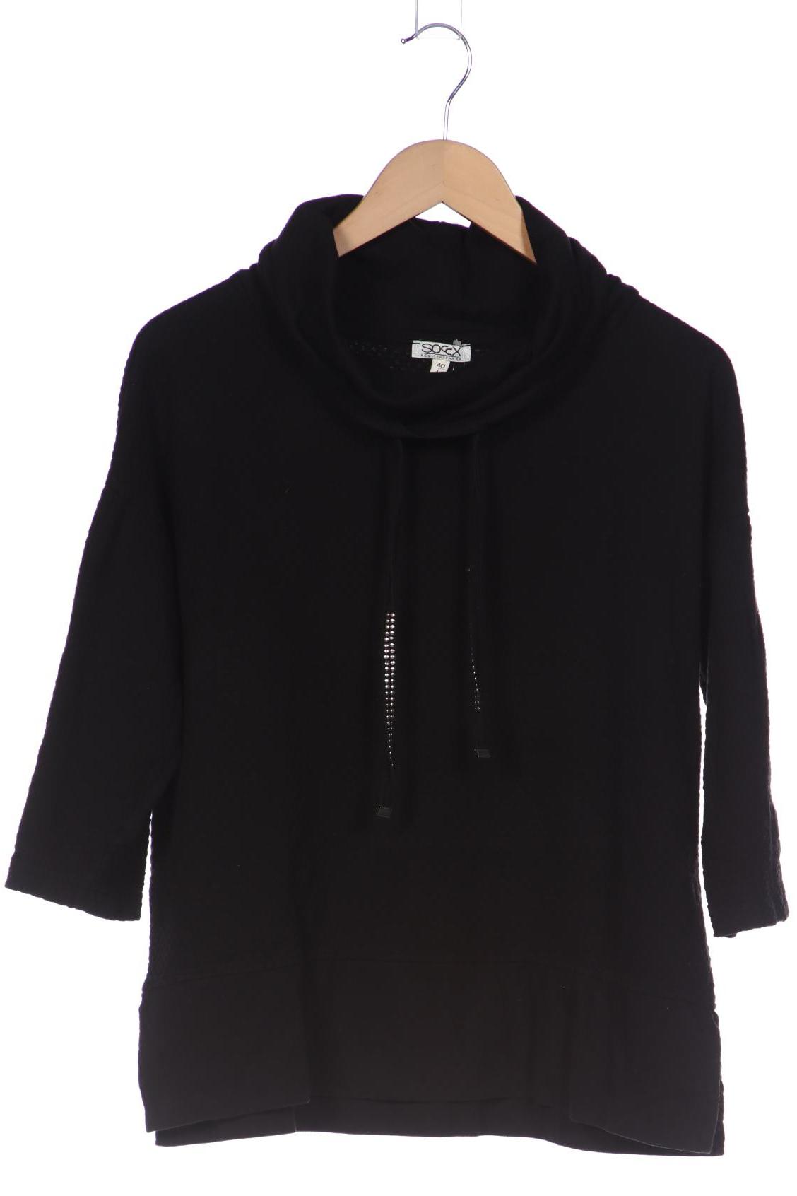 SOCCX Damen Langarmshirt, schwarz von SOCCX