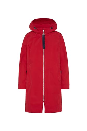 SOCCX Damen Lange Softshelljacke mit Kapuze Clear Red M von SOCCX