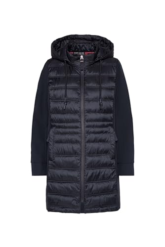 SOCCX Damen Lange Softshelljacke mit Stepp-Partien Blue Navy XL von SOCCX