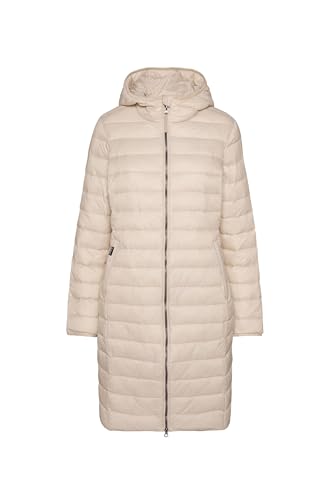 SOCCX Damen Leichter Steppmantel mit Kapuze Chai Tea Xxl von SOCCX