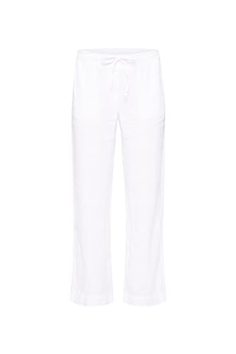 SOCCX Damen Leinenhose mit weitem Bein Opticwhite M von SOCCX