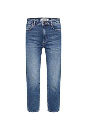 SOCCX Damen Mom Jeans LE:A Dark Blue 31 von SOCCX