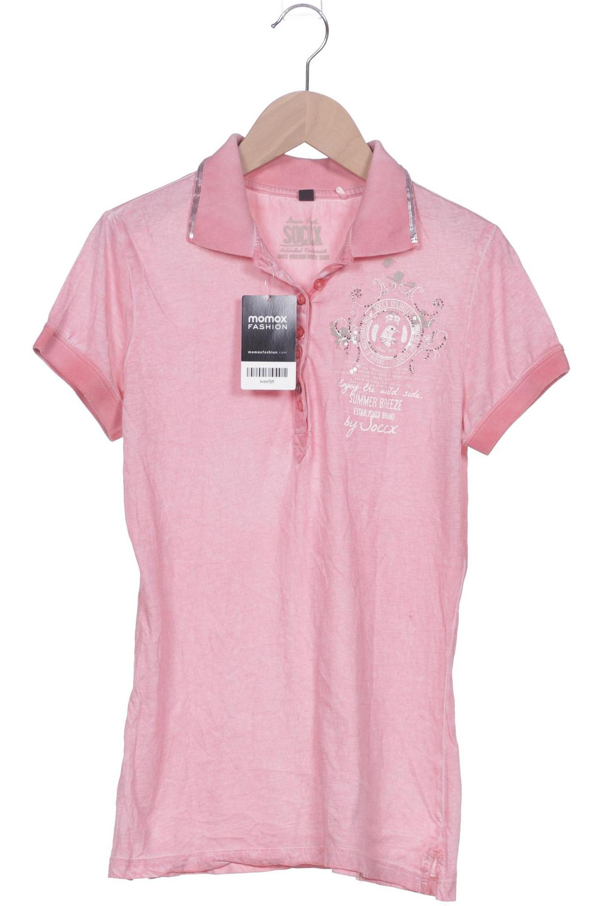 SOCCX Damen Poloshirt, pink von SOCCX