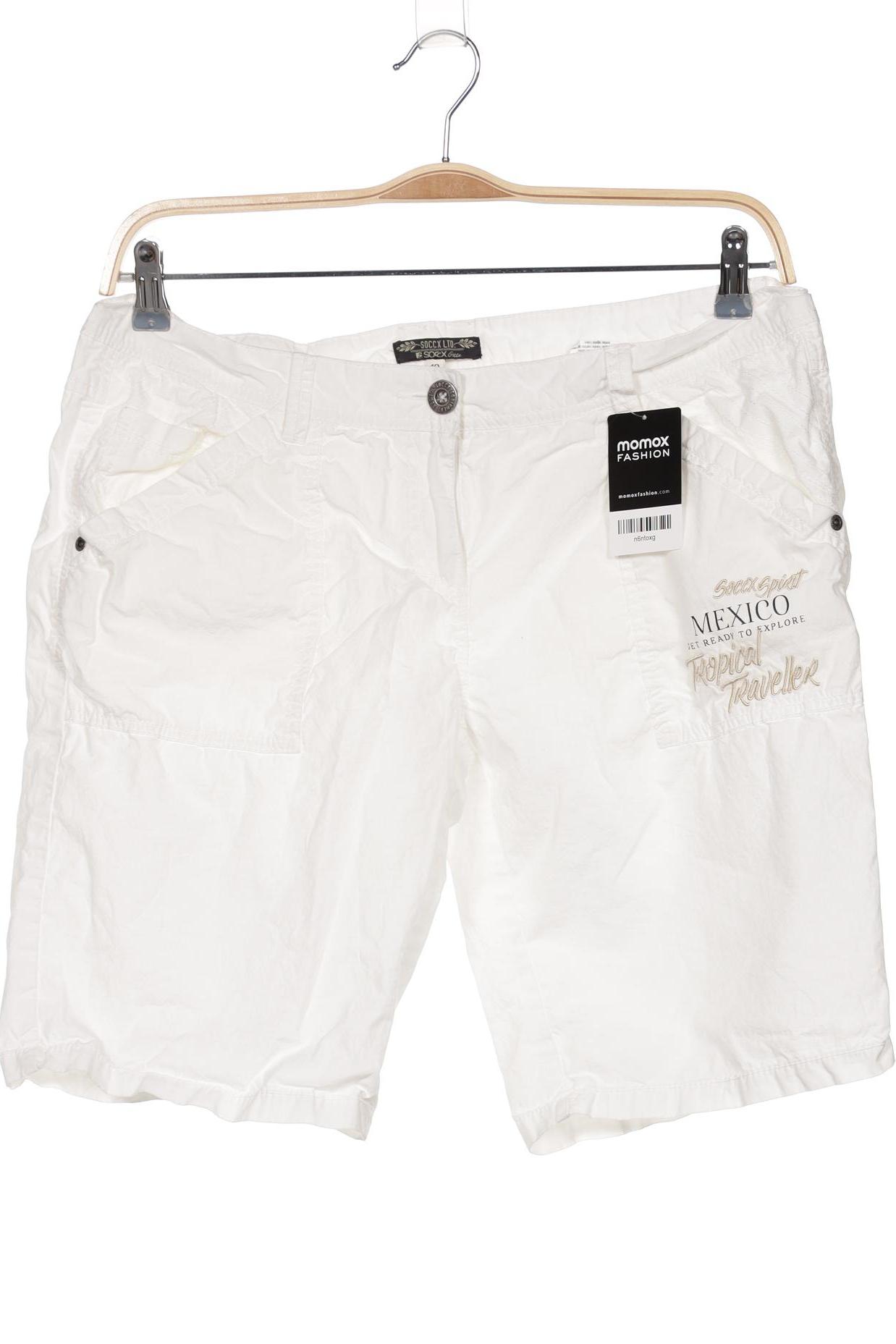 SOCCX Damen Shorts, weiß von SOCCX