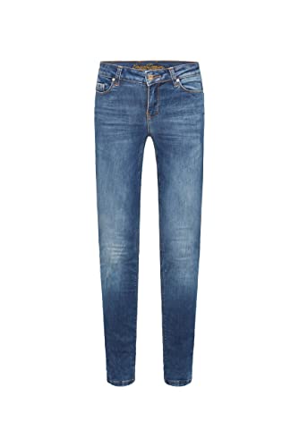 SOCCX Damen Slim Fit Jeans mit Push-Up-Effekt Blue Used 26 32 von SOCCX