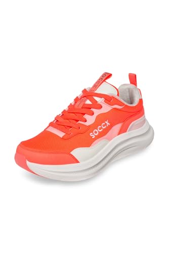 SOCCX Damen Sneaker Low mit Sandwich-Mesh-Struktur Electric Orange 39 SOCCX Damen Sneaker Low mit Sandwich-Mesh-Struktur Electric Orange 39 von SOCCX