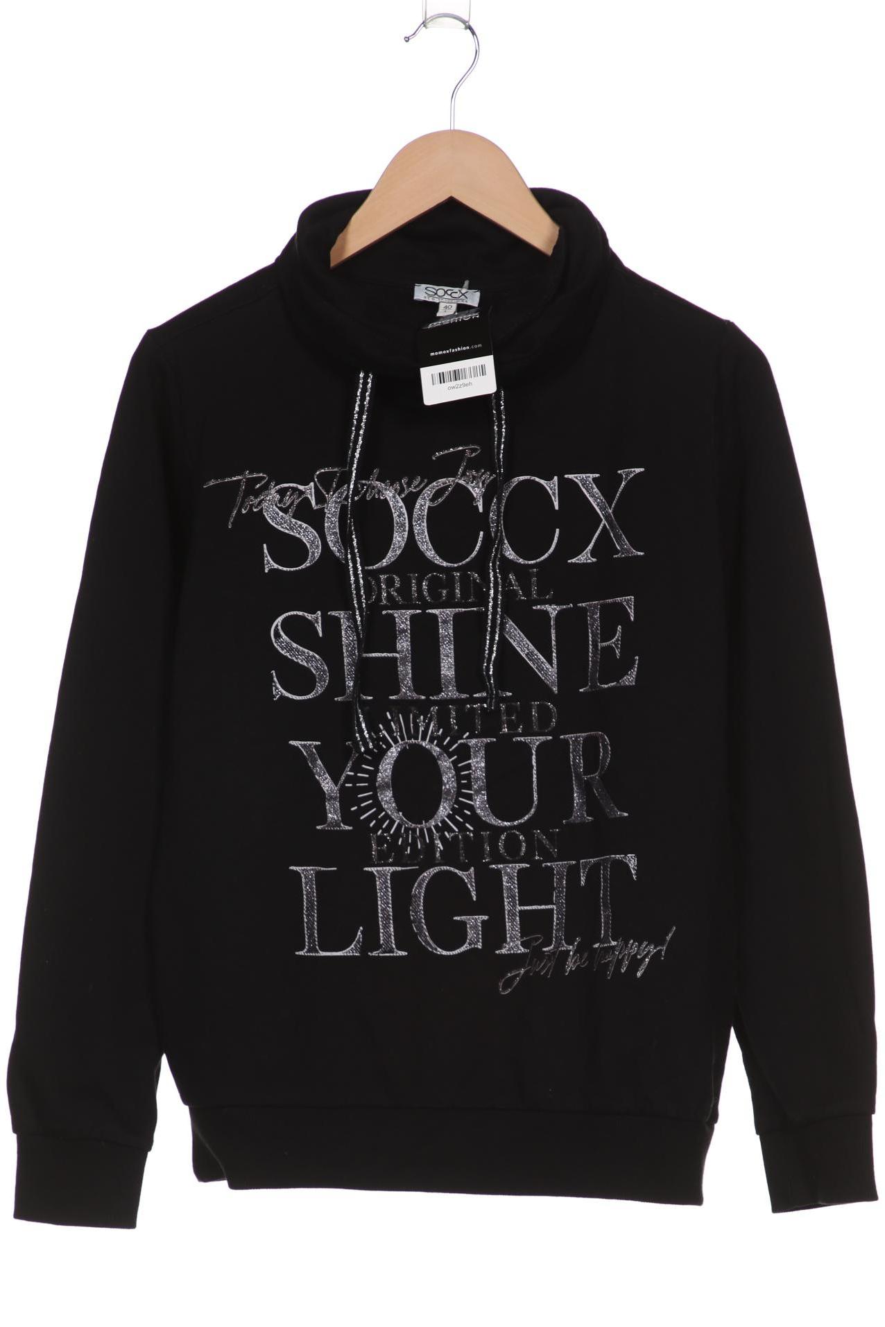 SOCCX Damen Sweatshirt, schwarz von SOCCX