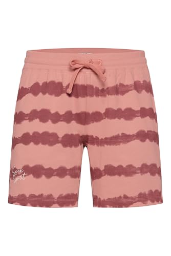 SOCCX Damen Sweatshorts mit Streifen im Batik-Look Beachy Red, L SOCCX Damen Sweatshorts mit Streifen im Batik-Look Beachy Red, L von SOCCX