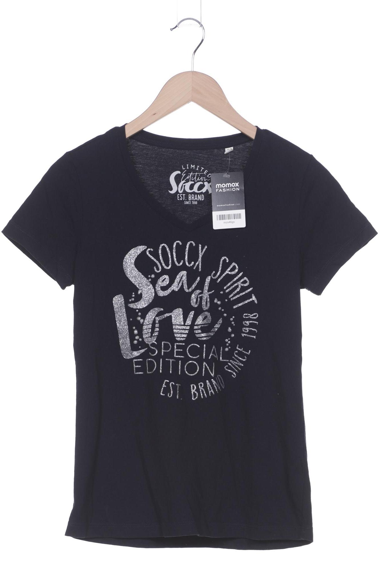 Soccx Damen T-Shirt, marineblau, Gr. 36 von SOCCX