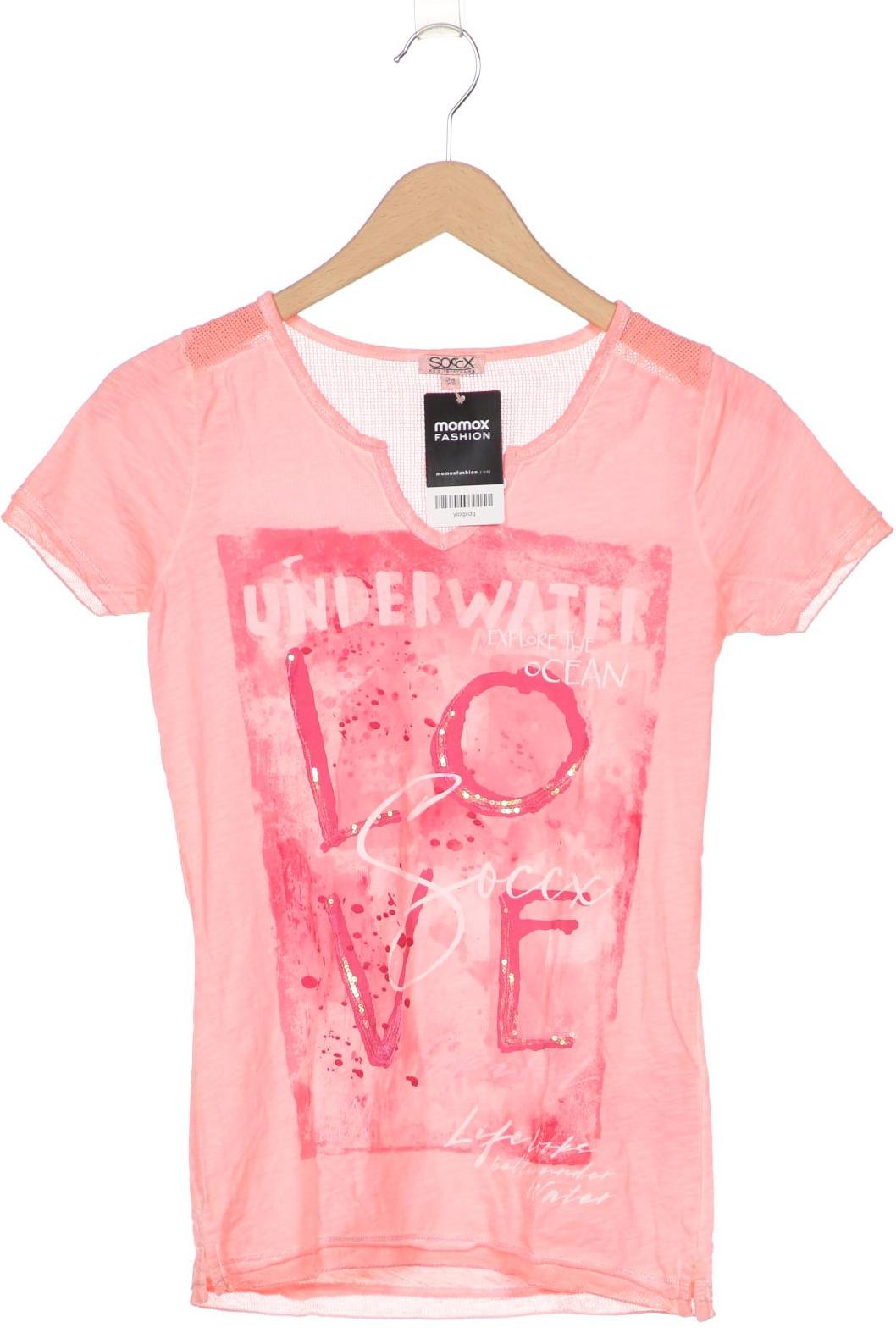 SOCCX Damen T-Shirt, pink von SOCCX