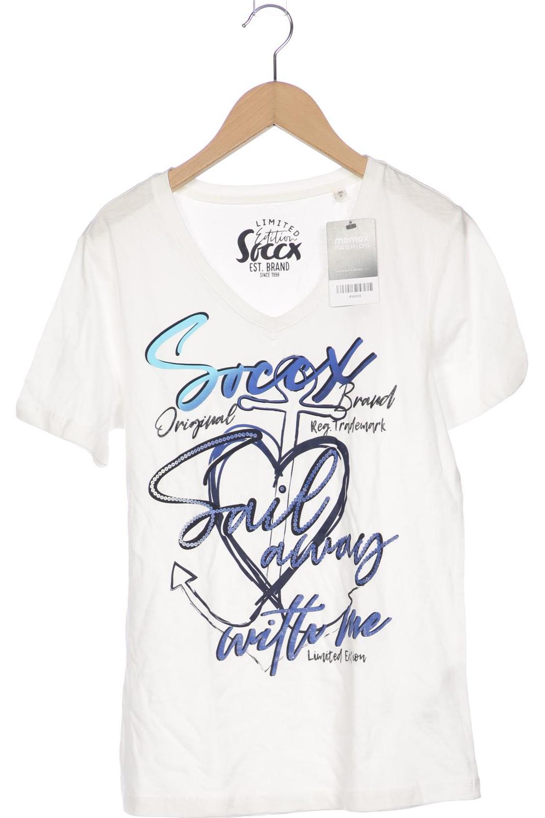 SOCCX Damen T-Shirt, weiß von SOCCX