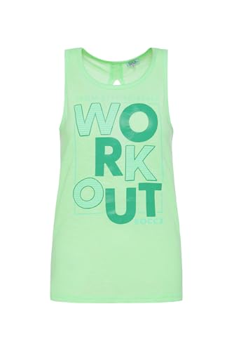 SOCCX Damen Top mit Artwork und Rücken-Cut-Out Peppy Green, Xs SOCCX Damen Top mit Artwork und Rücken-Cut-Out Peppy Green, Xs von SOCCX