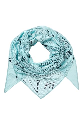 SOCCX Damen Triangle-Tuch im Materialmix mit Prints Cool Aqua None von SOCCX