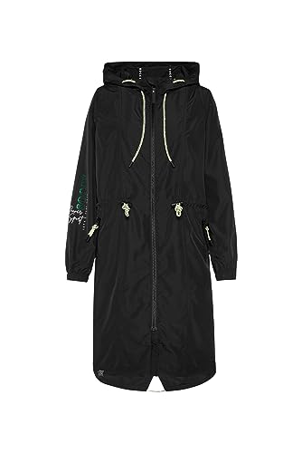 SOCCX Damen Windbreaker-Parka mit Kapuze Black XXL von SOCCX