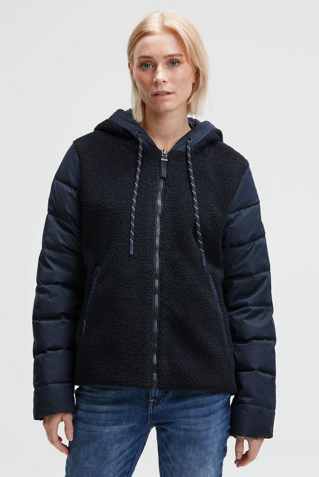 SOCCX Fleecejacke mit Windbreaker-Bündchen von SOCCX
