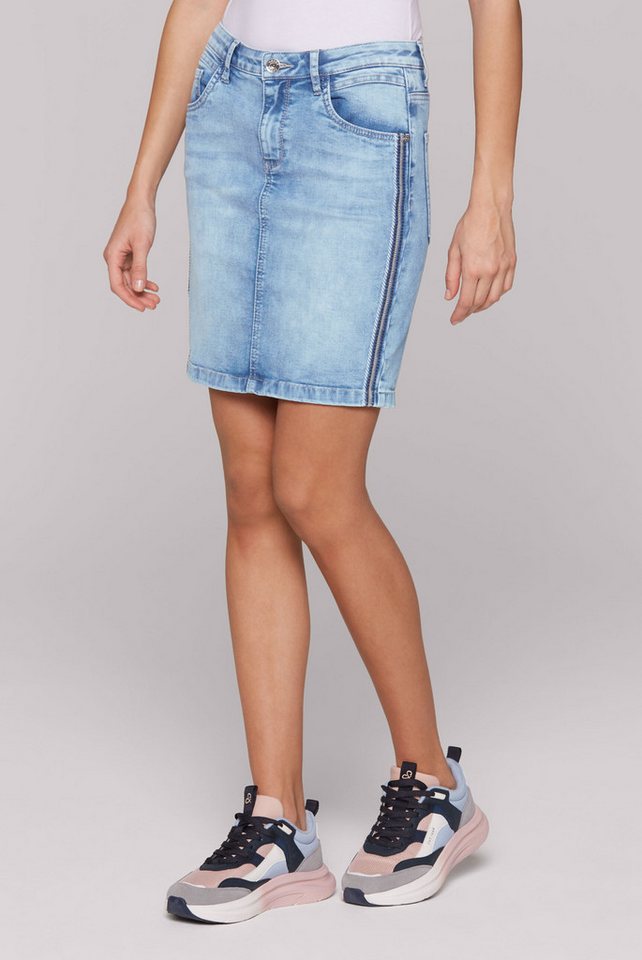 SOCCX Jeansrock mit Gehschlitz von SOCCX
