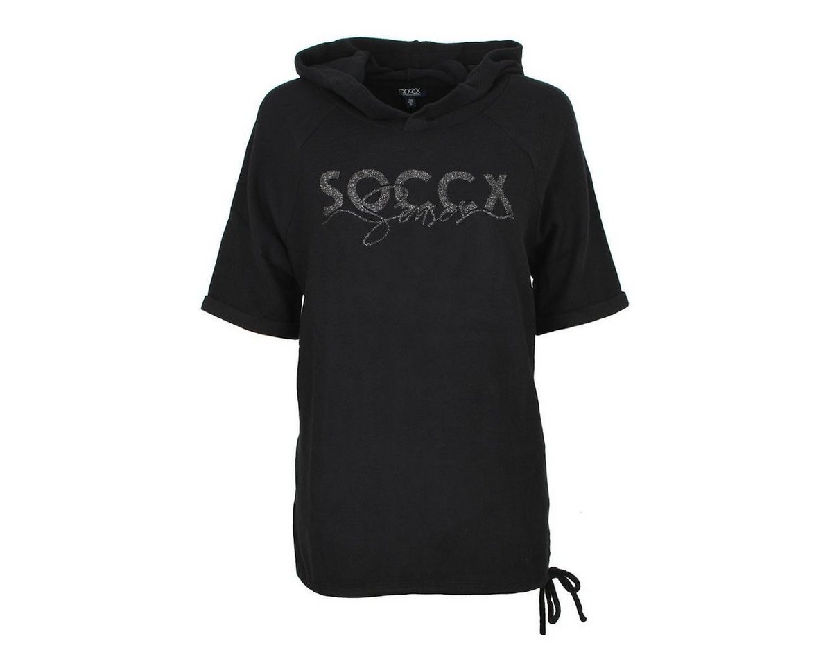 SOCCX Kapuzenpullover Damen Halbarm Amalfi Summerdream black von SOCCX