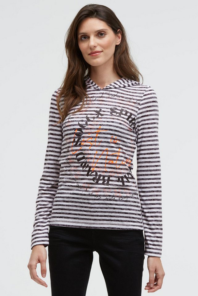 SOCCX Kapuzenshirt mit Ausbrenner-Effekten von SOCCX