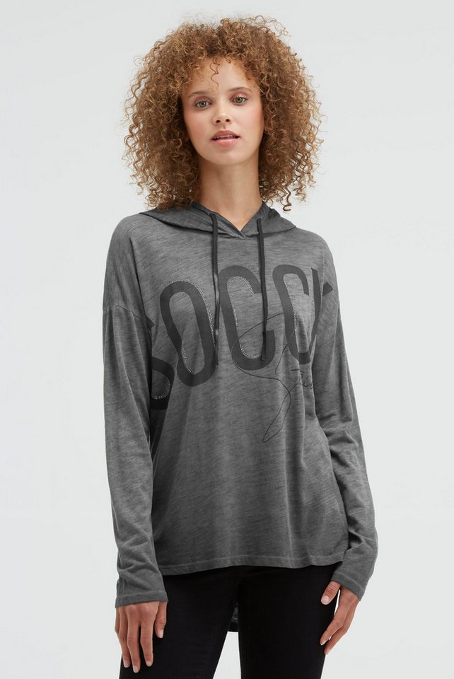 SOCCX Kapuzenshirt mit überschnittenen Schultern von SOCCX