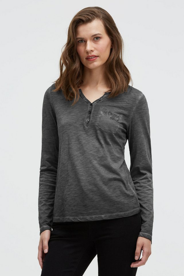 SOCCX Langarmshirt mit Brusttasche von SOCCX