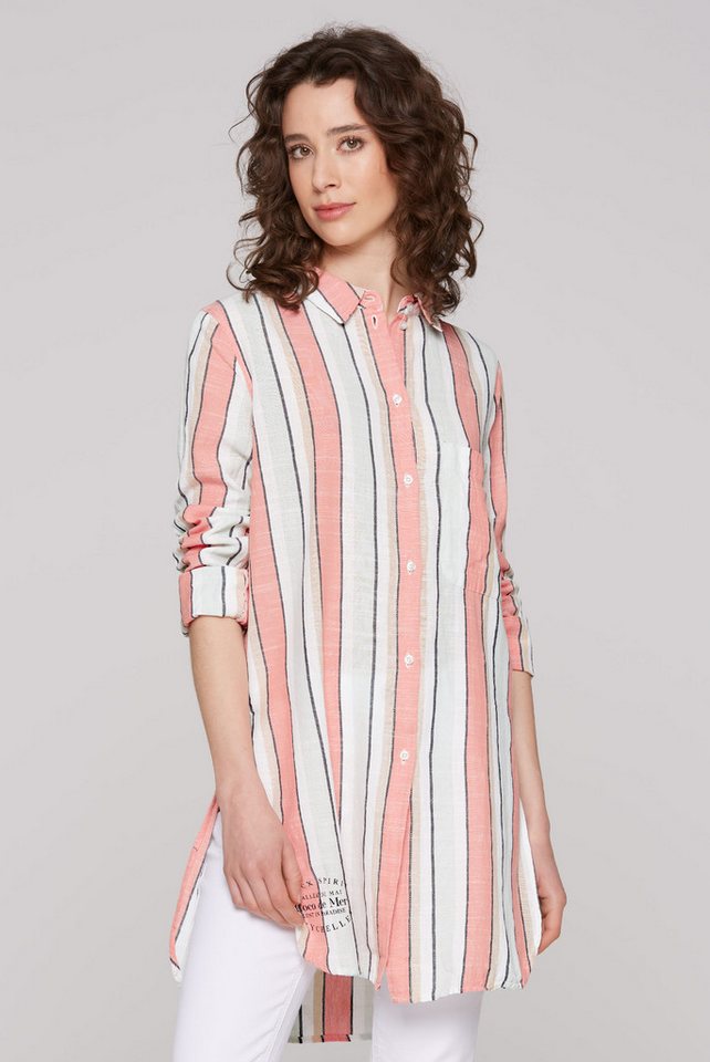 SOCCX Longbluse SOCCX Gestreifte Longbluse in Multi Color (1-tlg) Nicht Vorhanden von SOCCX