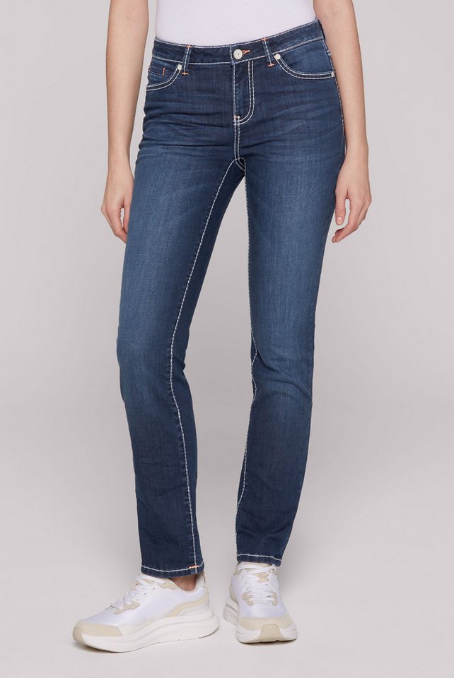 SOCCX Regular-fit-Jeans mit breiten Nähten von SOCCX