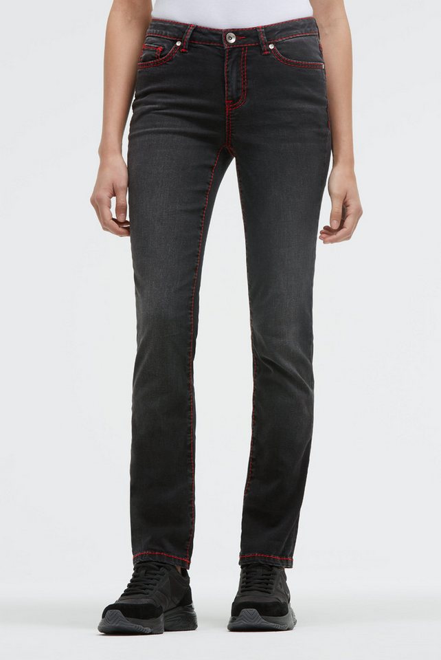 SOCCX Regular-fit-Jeans mit breiten Nähten von SOCCX