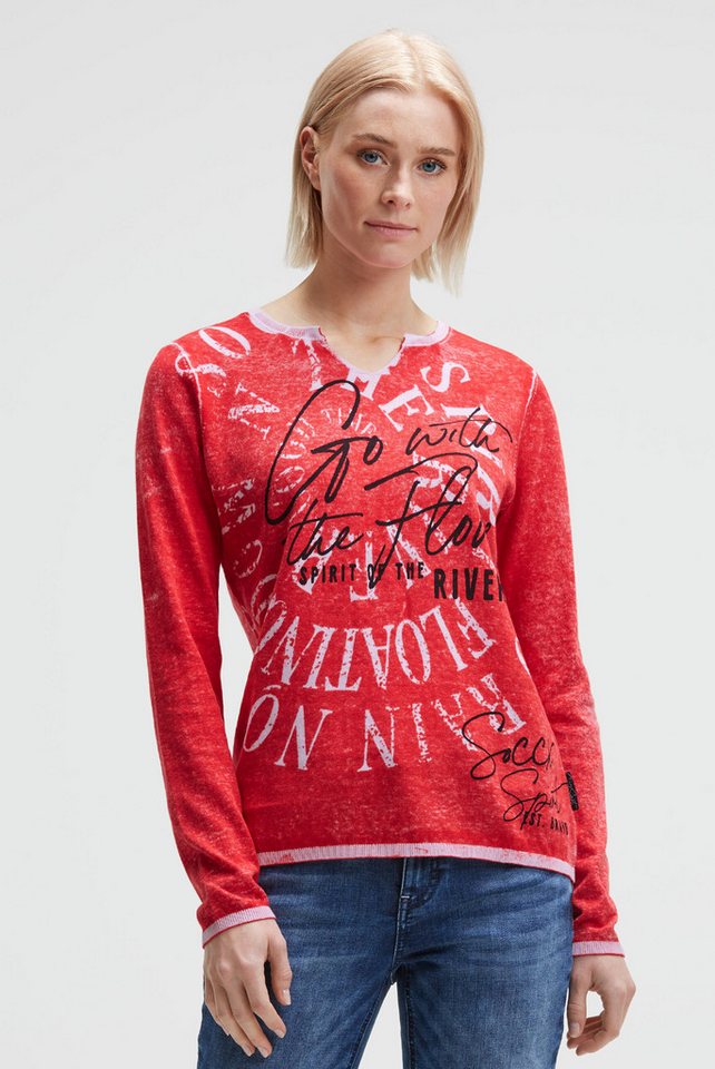 SOCCX Rundhalspullover aus Feinstrick von SOCCX