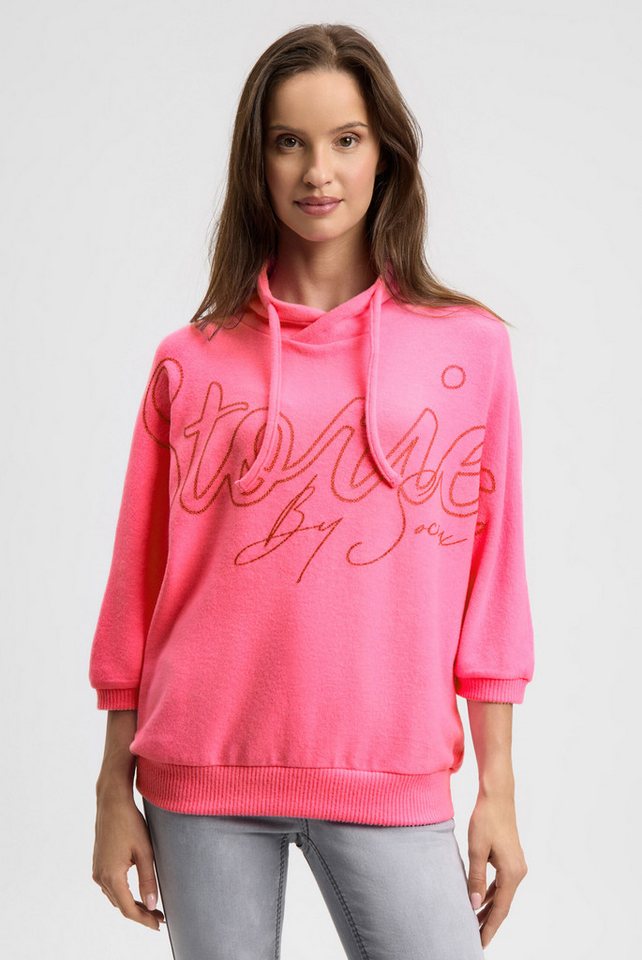 SOCCX Rundhalspullover aus Flauschstrick von SOCCX