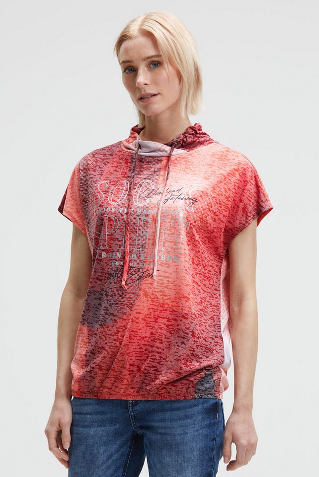 SOCCX Rundhalsshirt mit Gummizug im Saum von SOCCX