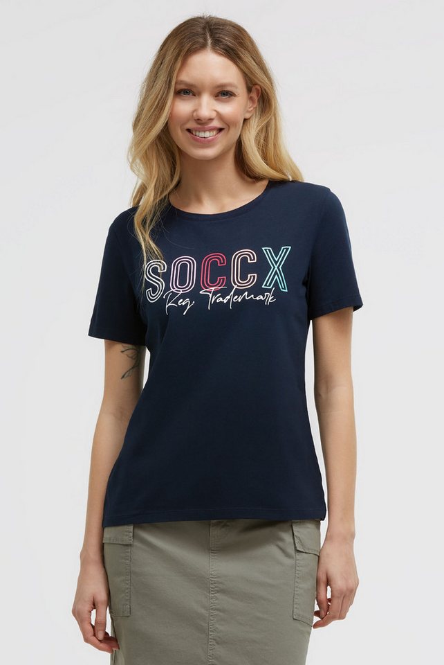 SOCCX Rundhalsshirt mit Necktape von SOCCX
