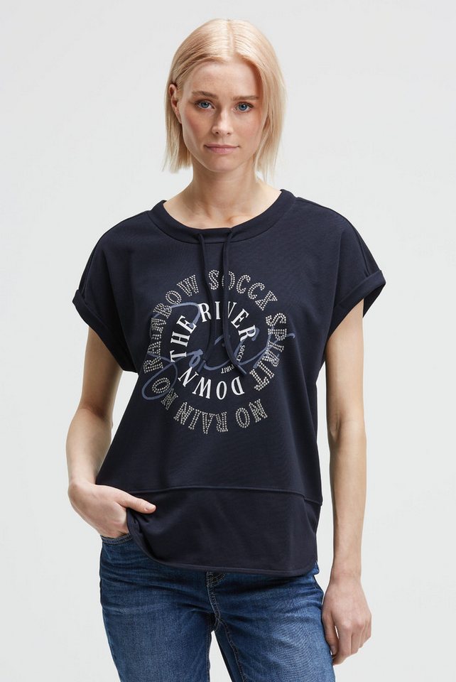 SOCCX Rundhalsshirt mit Seitenschlitze von SOCCX