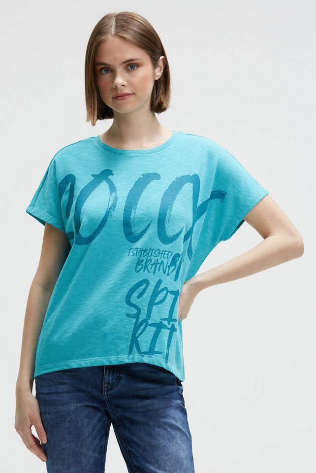 SOCCX Rundhalsshirt mit längerer Rückenpartie von SOCCX