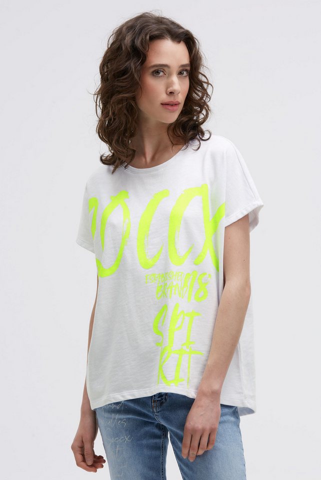 SOCCX Rundhalsshirt mit längerer Rückenpartie von SOCCX