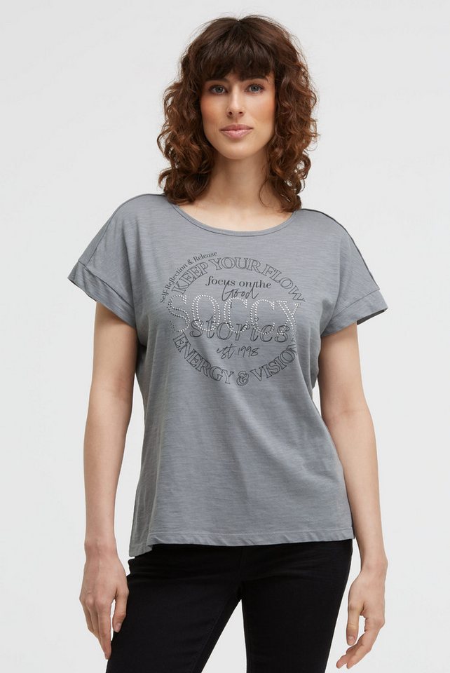 SOCCX Rundhalsshirt mit überschnittenen Schultern von SOCCX